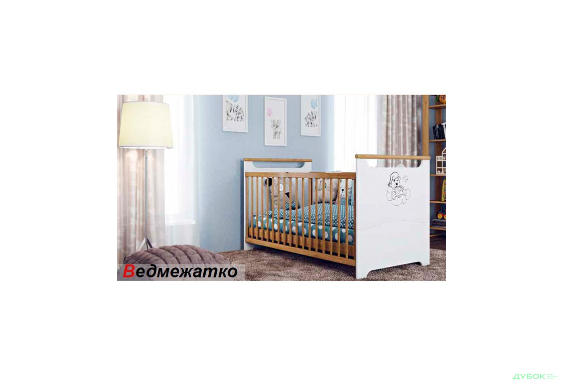Кровать-трансформер Медвежонок 70х140 Венгер