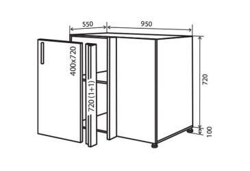 Н16 Заглушка 1Д 95 Флет Люкс VIP-master