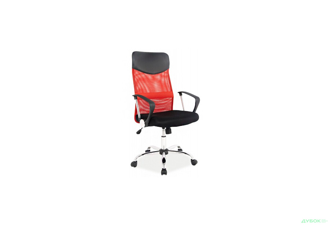 Кресло Q-025 красно/чёрный, арт.OBRQ025CC Signal