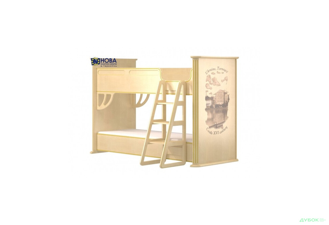 Кровать двухъярусная ДК-лестница к-т (без матраса) Флоренция Нова