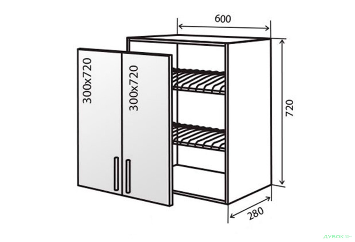 В7 Сушка вітрина 2Д 60 AL Флет VIP-master - Зображення 1 Зображення 1 - В7 Сушка вітрина 2Д 60 AL Флет VIP-master