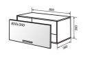 Зображення 1 - В11 Тумба низька вітрина 80 AL Флет VIP-master