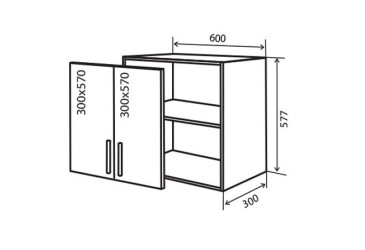 В53 Тумба 2Д 60 Альта Люкс / Alta Luxe VIP-master