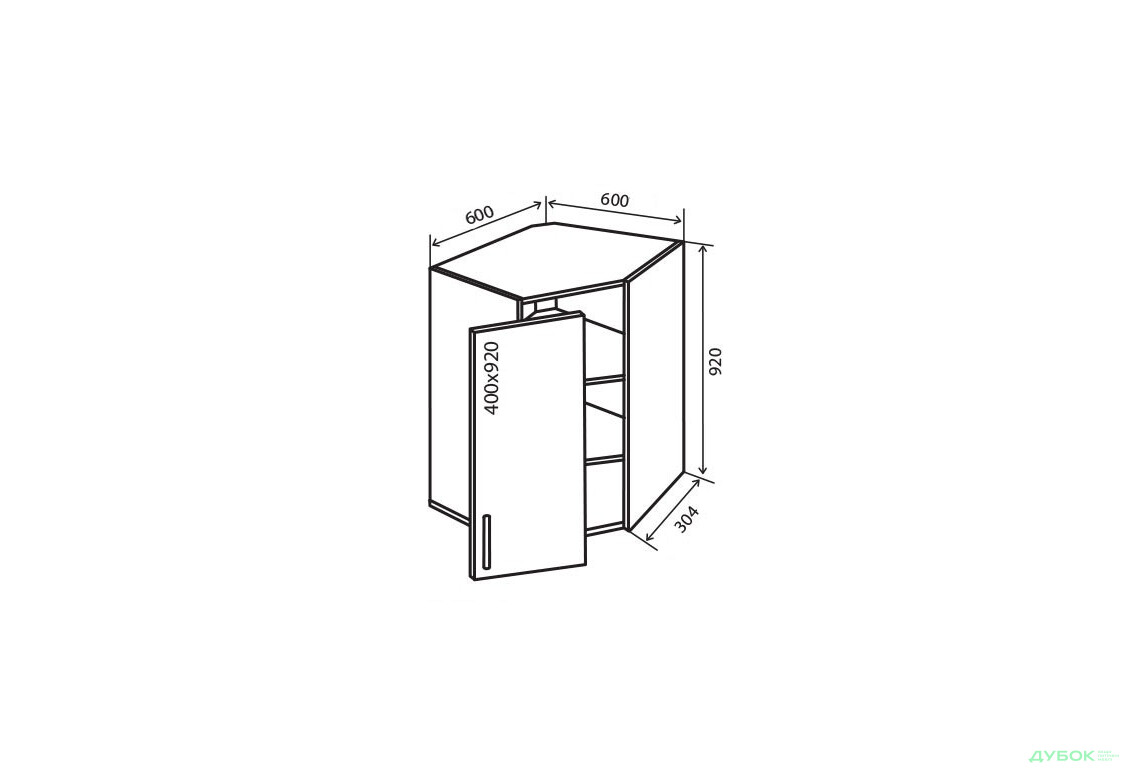 В54 Тумба 1Д 60 Альта Люкс / Alta Luxe VIP-master - Зображення 1 Зображення 1 - В54 Тумба 1Д 60 Альта Люкс / Alta Luxe VIP-master