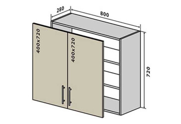 В8 Тумба 2Д 80 М.Глосс VIP / M.Gloss VIP VIP-master