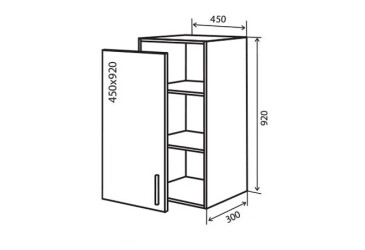 В44 Тумба 1Д 45 Максима Люкс Вип-Мастер