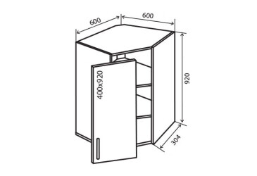В54 Тумба 1Д 60 Максима Люкс Вип-Мастер