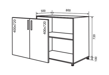 Н7 Тумба 2Д 80 Альбіна Люкс VIP-master