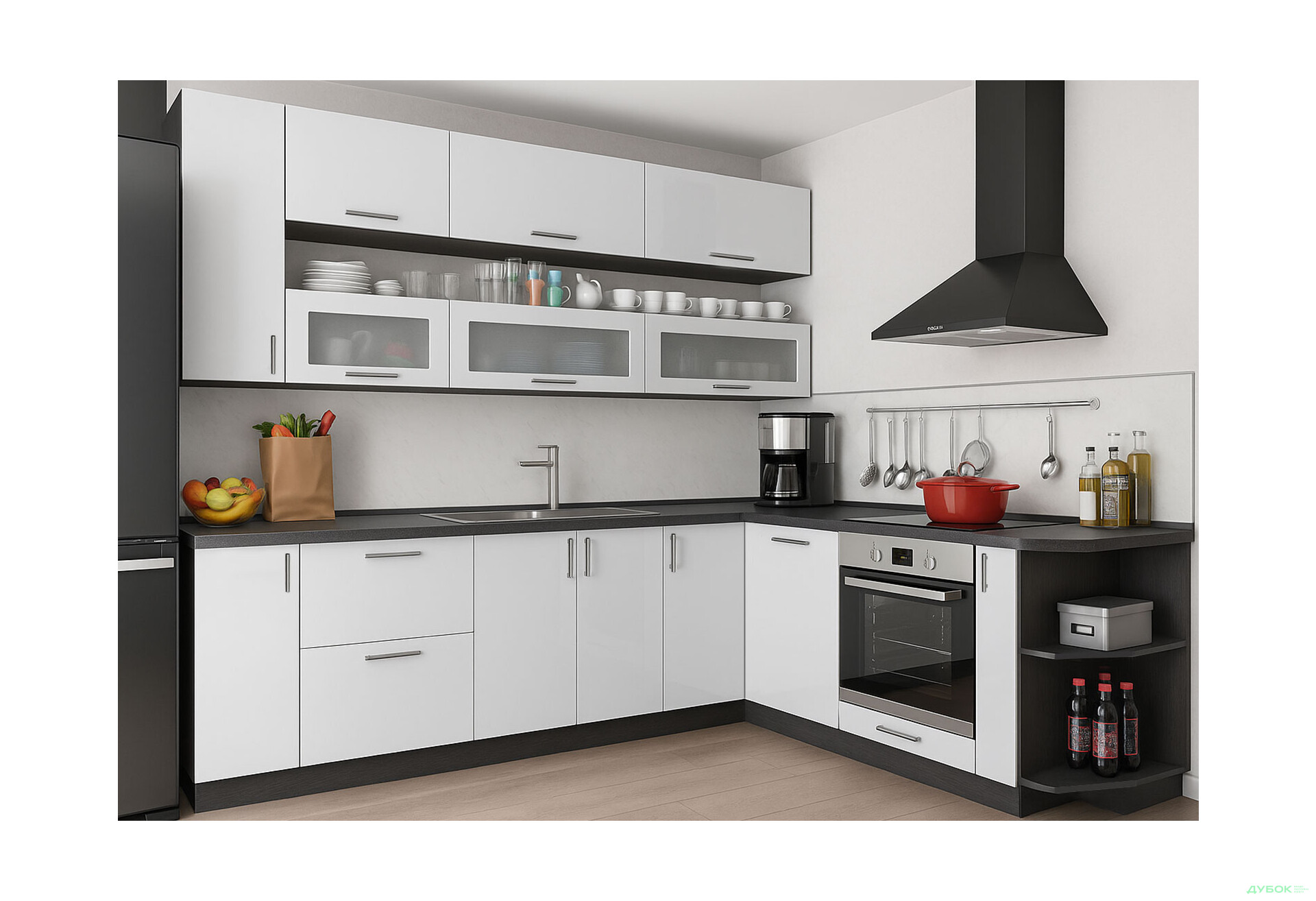 Кухня кутова VIP-master Колор-міх / Color-mix 260х210 см - Зображення 1 Зображення 1 - Кухня кутова VIP-master Колор-міх / Color-mix 260х210 см