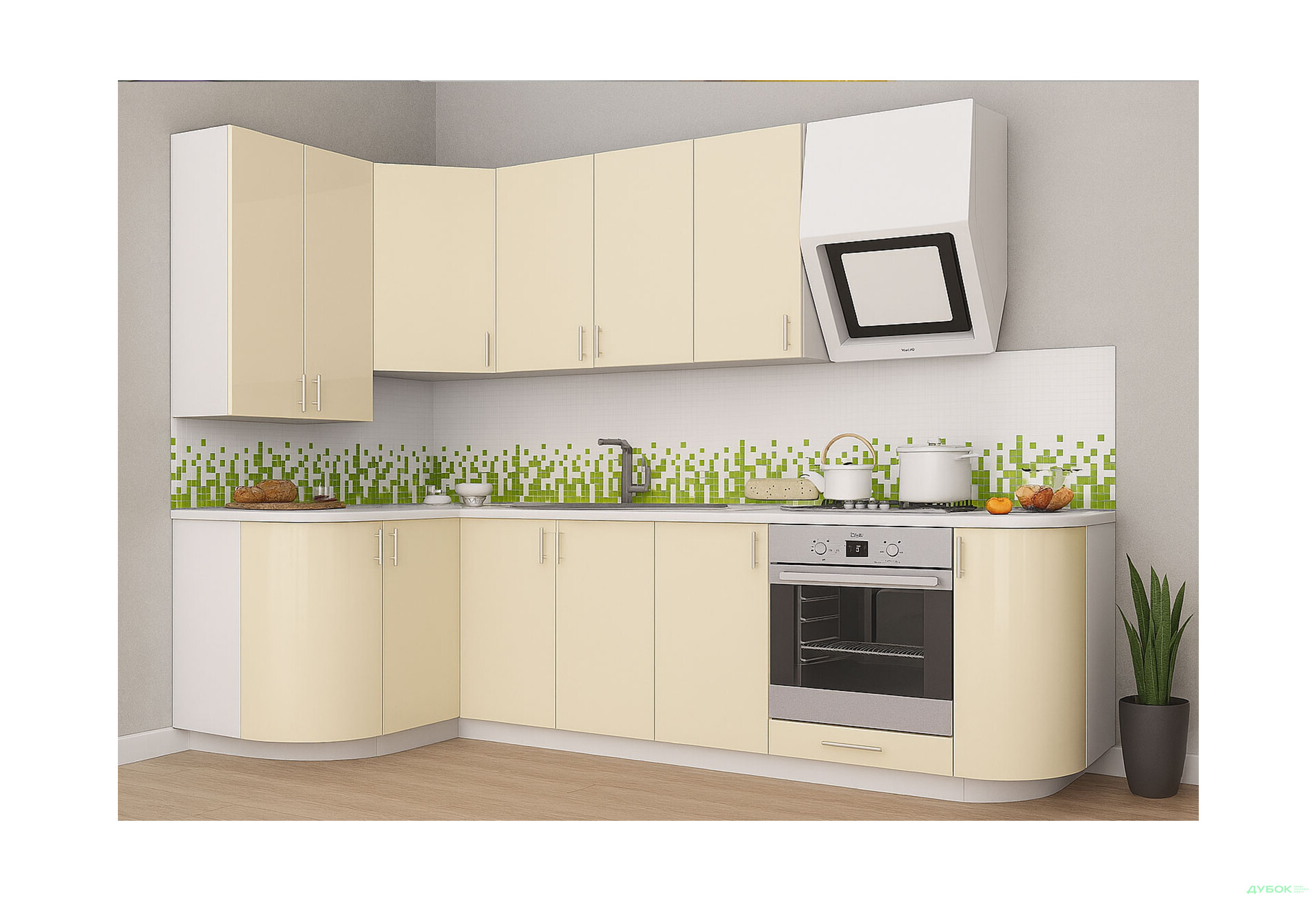 Кухня кутова VIP-master Колор-міх / Color-mix 130х270 см - Зображення 1 Зображення 1 - Кухня кутова VIP-master Колор-міх / Color-mix 130х270 см