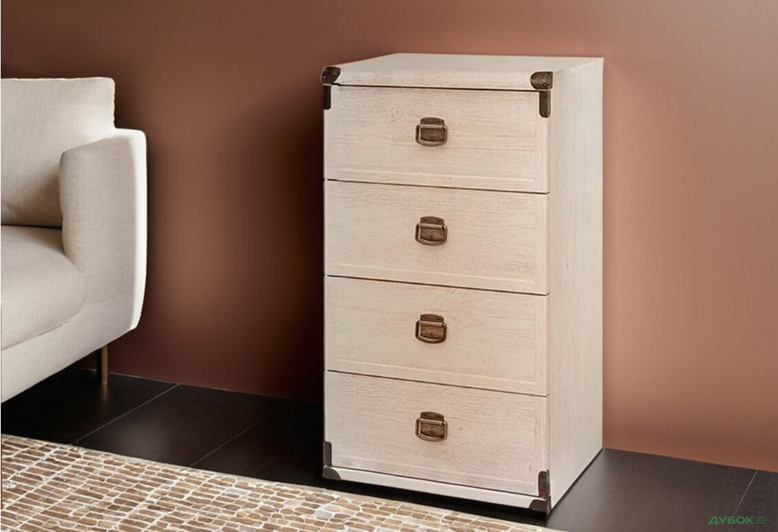 Комод ВМК Индиана (Монтана) с 4 ящиками 50 см - Изображение 2 Изображение 2 - Комод ВМК Индиана (Монтана) с 4 ящиками 50 см