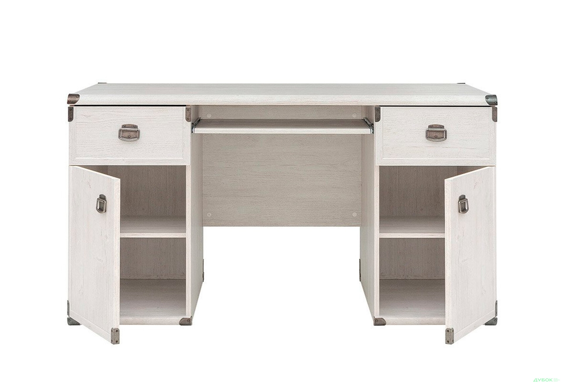 Стіл письмовий ВМК Індіана (Монтана) 140x65 см з тумбами, шухлядами та полицею - Зображення 2 Зображення 2 - Стіл письмовий ВМК Індіана (Монтана) 140x65 см з тумбами, шухлядами та полицею