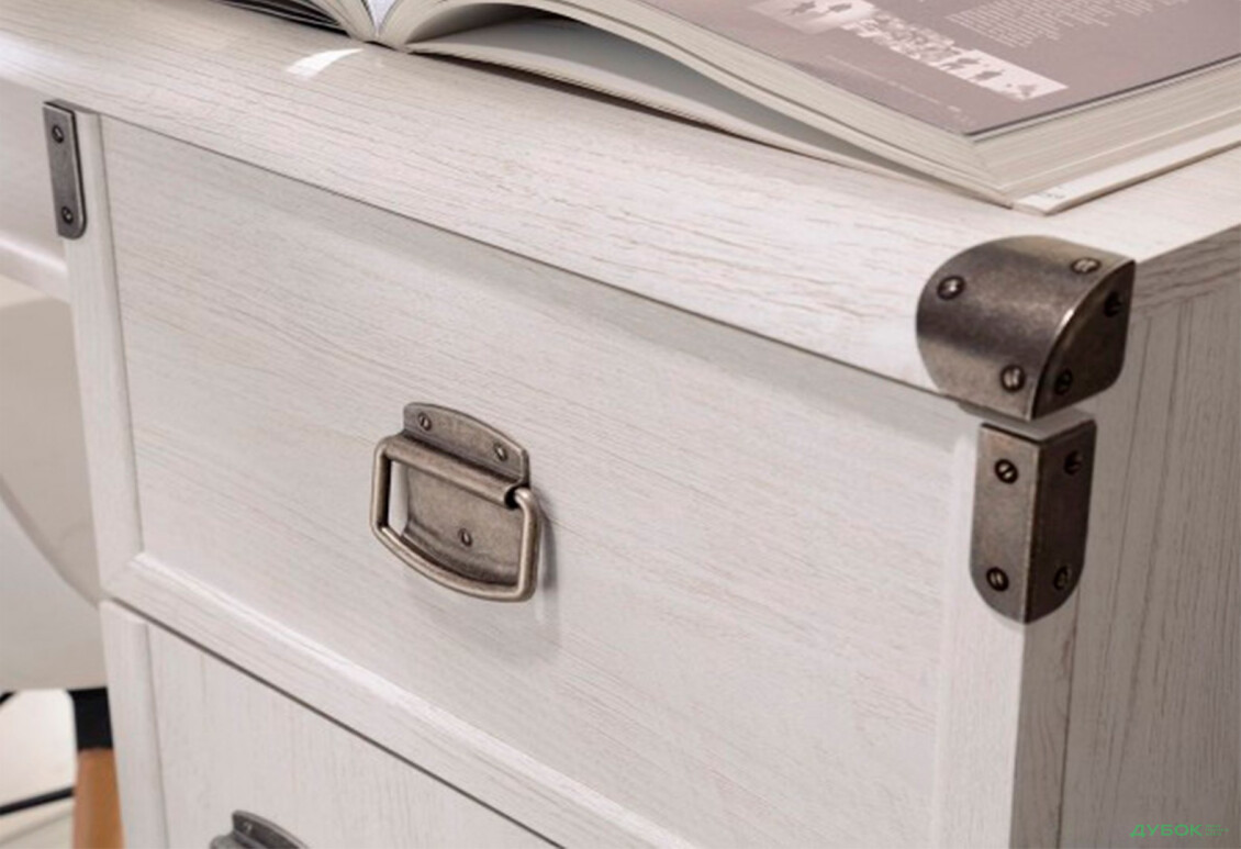 Стіл письмовий ВМК Індіана (Монтана) 140x65 см з тумбами, шухлядами та полицею - Зображення 5 Зображення 5 - Стіл письмовий ВМК Індіана (Монтана) 140x65 см з тумбами, шухлядами та полицею