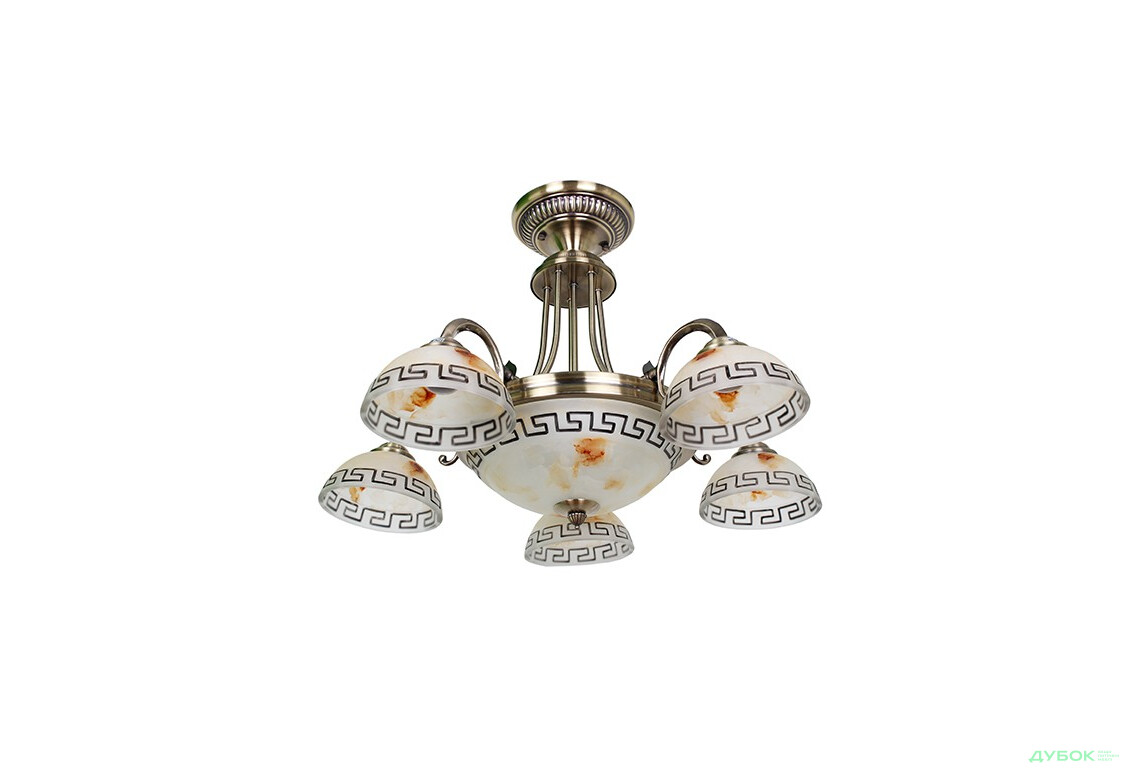 Люстра P3-9681/5+2 AB+BK Prometey