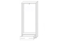 Фото 2 - Шкаф ВМВ Холдинг Топ-микс 2-дверный с ящиком и зеркалом 60 см Дуб сонома