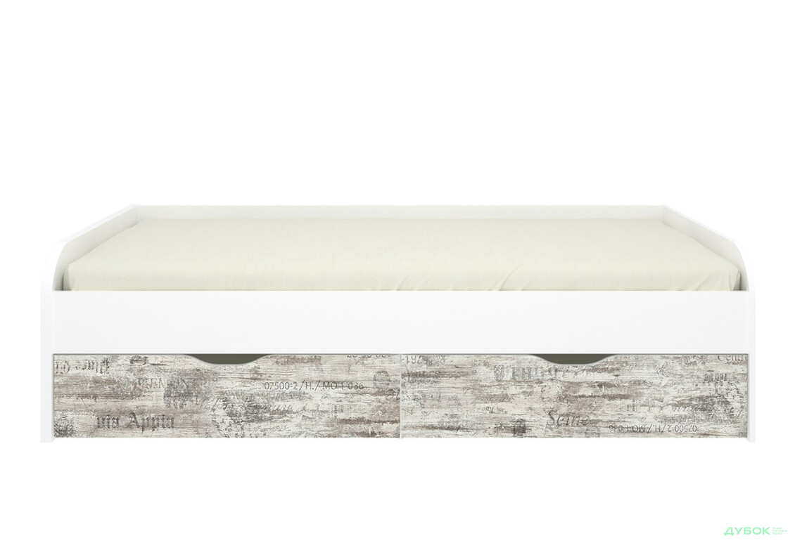 Кровать VMV holding Памп 90х200 см (без вклада), белый/кантри лейбл - Изображение 1 Изображение 1 - Кровать VMV holding Памп 90х200 см (без вклада), белый/кантри лейбл