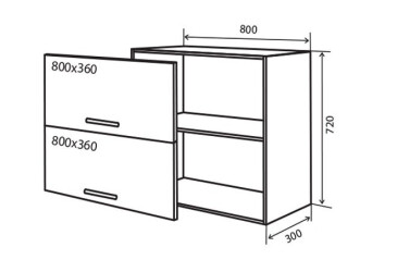 В21 Тумба 2Д 80 Максима Люкс Вип-Мастер