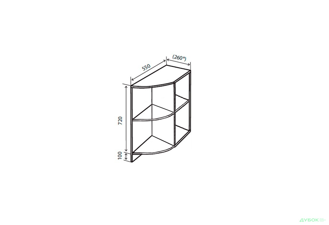 Н37R Полиці кутові Максіма Люкс VIP-master - Зображення 1 Зображення 1 - Н37R Полиці кутові Максіма Люкс VIP-master
