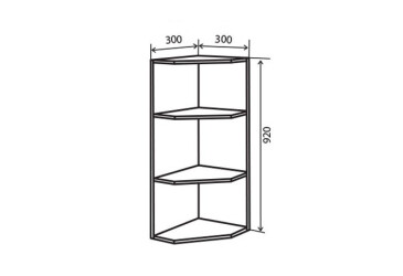 В55 Полки угловые 92