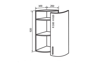 В56R+ Полиці кутові 92
