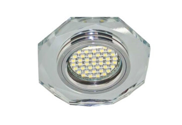 Свiтильник точковий 8020-2 MR16 срібло срібло з led підсвічуванням Feron