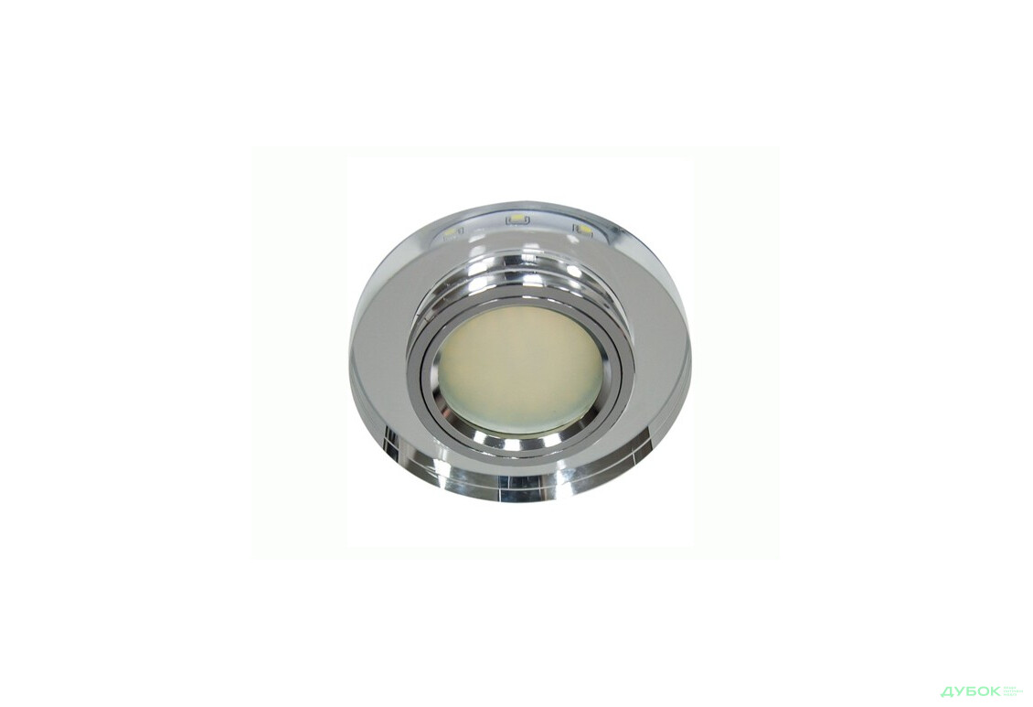 Светильник точечный 8060-2 MR16 серебро серебро с led подсветкой Ферон