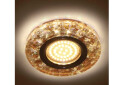 Фото 2 - Светильник точечный 8585-2 MR16 мерцающий коричневой серебро с led подсветкой Ферон