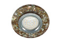 Фото 1 - Светильник точечный 8585-2 MR16 мерцающий коричневой серебро с led подсветкой Ферон
