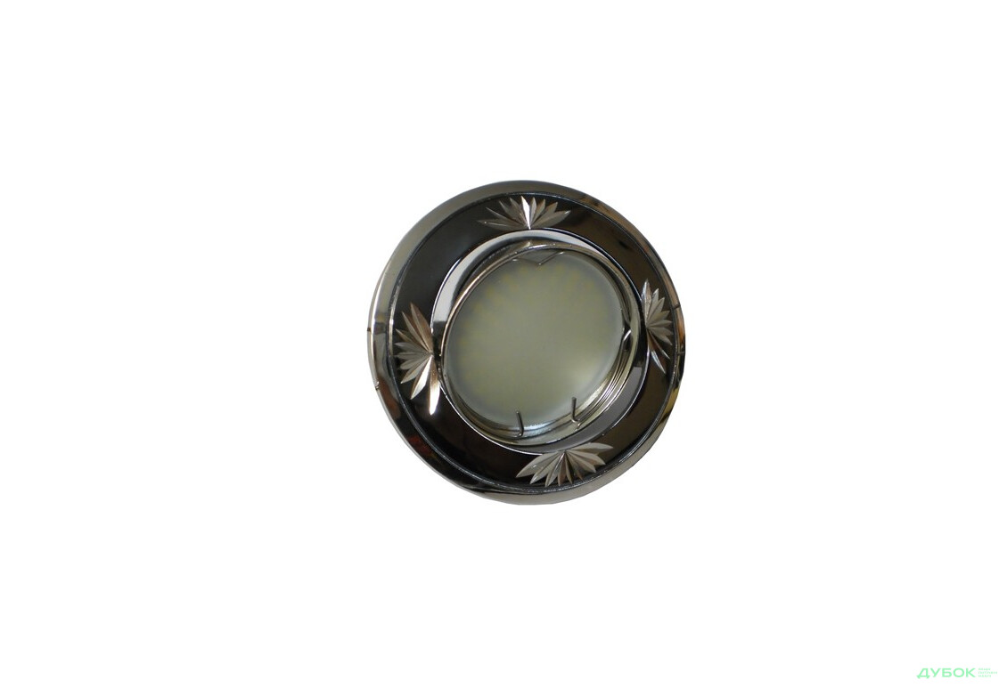 Свiтильник точковий, литво кольорове, 246DL чорний металiк-срібло MR16/G5.3 Feron