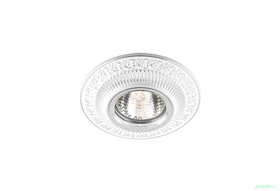 Светильник точечный DL6240 MR16/G5.3/белый серебро Ферон