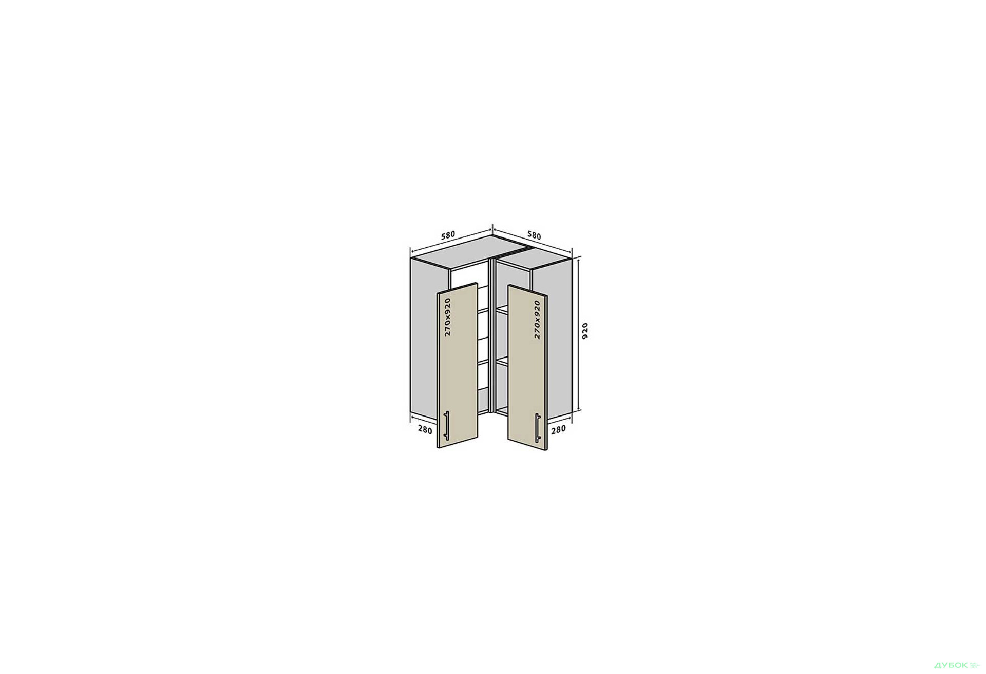Изображение 1 - В58 Тумба кутова 58 Альта / Alta Вип-Мастер