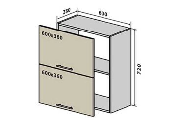 В20 Тумба 2Д 60 Грація VIP-master
