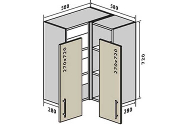 В18 Тумба угловая 58 Максима Вип-Мастер