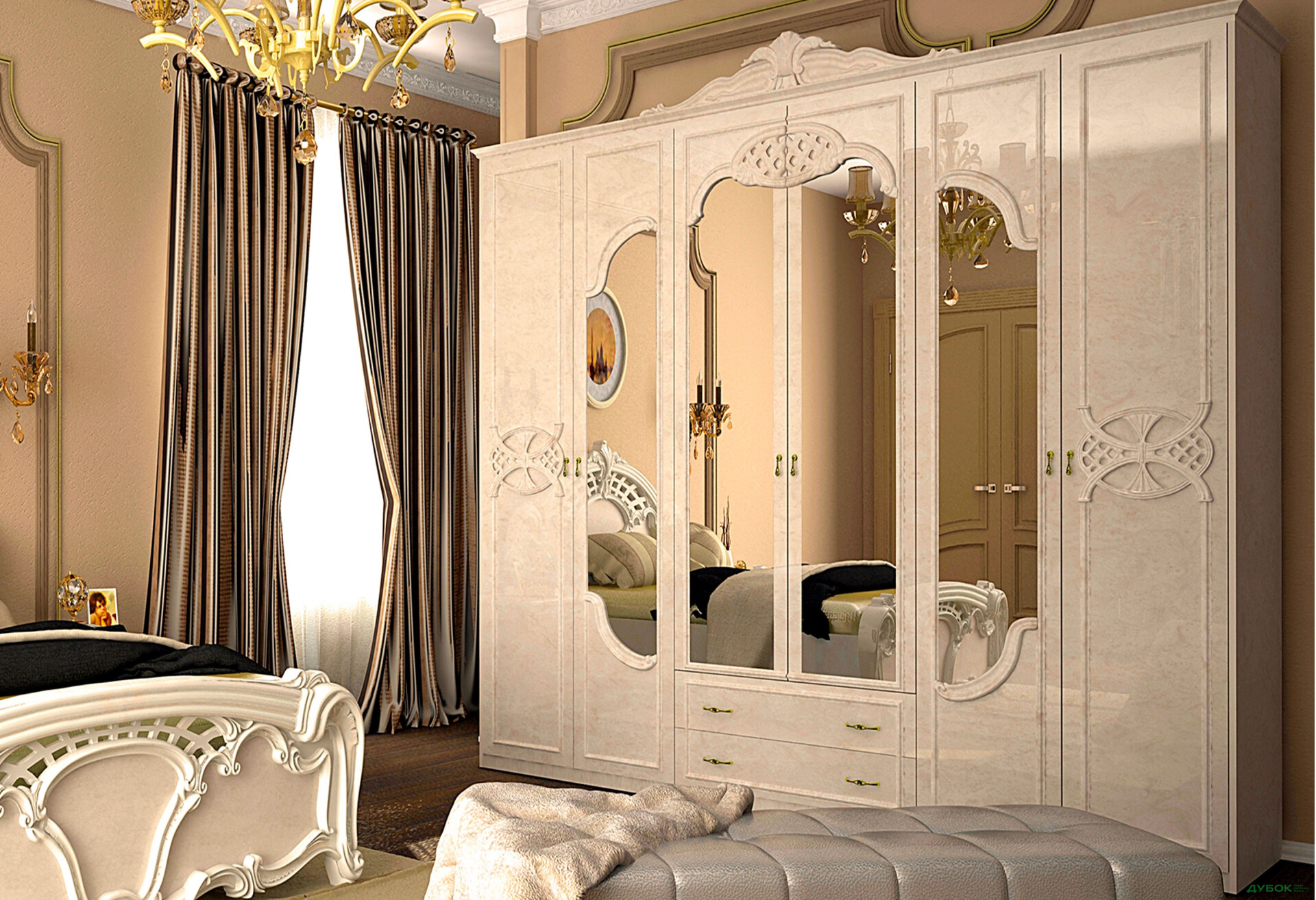 Изображение 4 - Модульная спальня Олимпия МироМарк