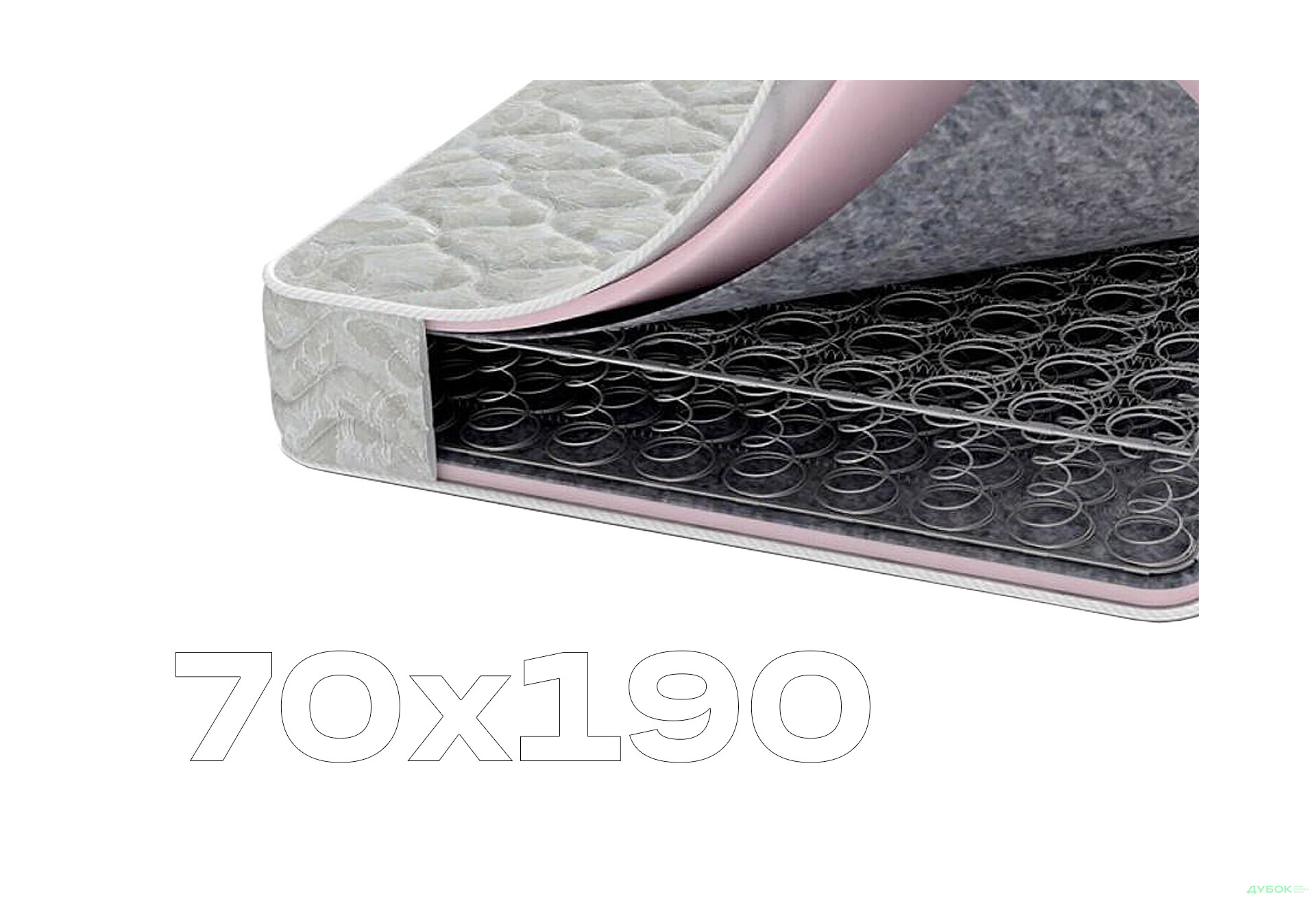 Изображение 1 - Матрас Комфорт Плюс двусторонний с еврокаркасом Матролюкс