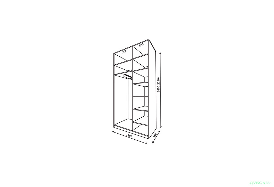 Корпус 1200х450 Рим-Венеціано 2Д 1.2м VIP-master - Зображення 2 Зображення 2 - Корпус 1200х450 Рим-Венеціано 2Д 1.2м VIP-master