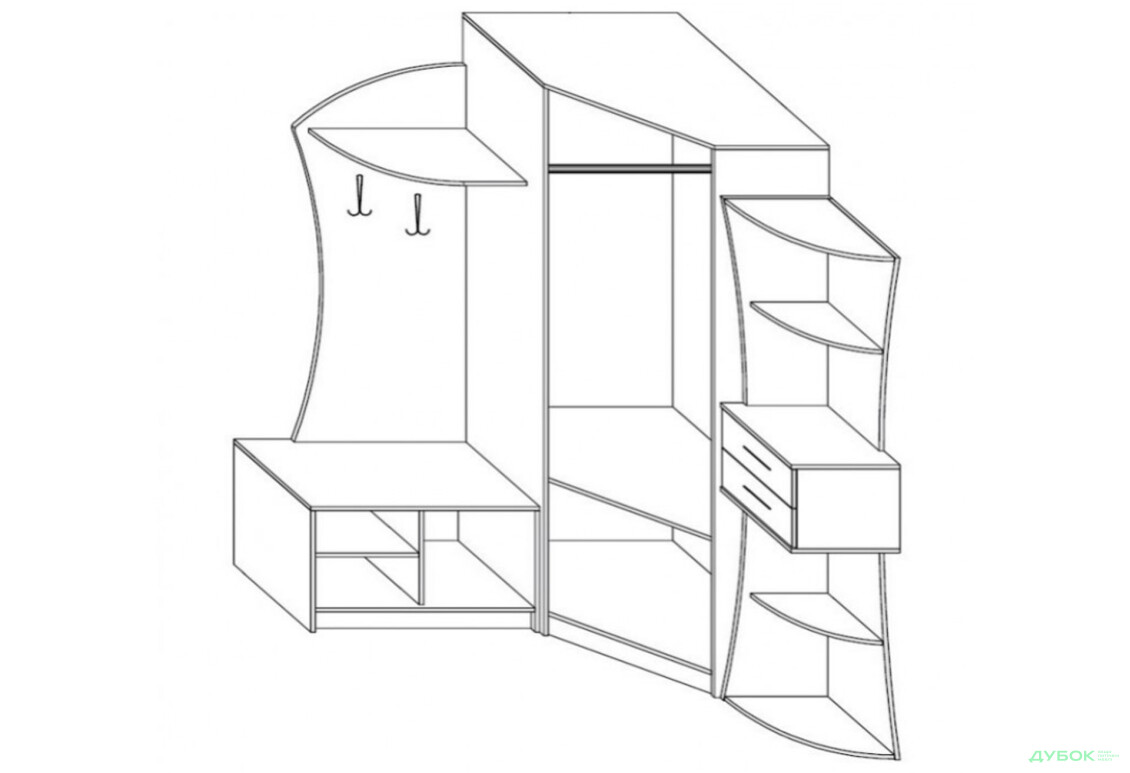 Передпокій Беатріс (світла) Світ Меблів - Зображення 2 Зображення 2 - Передпокій Беатріс (світла) Світ Меблів