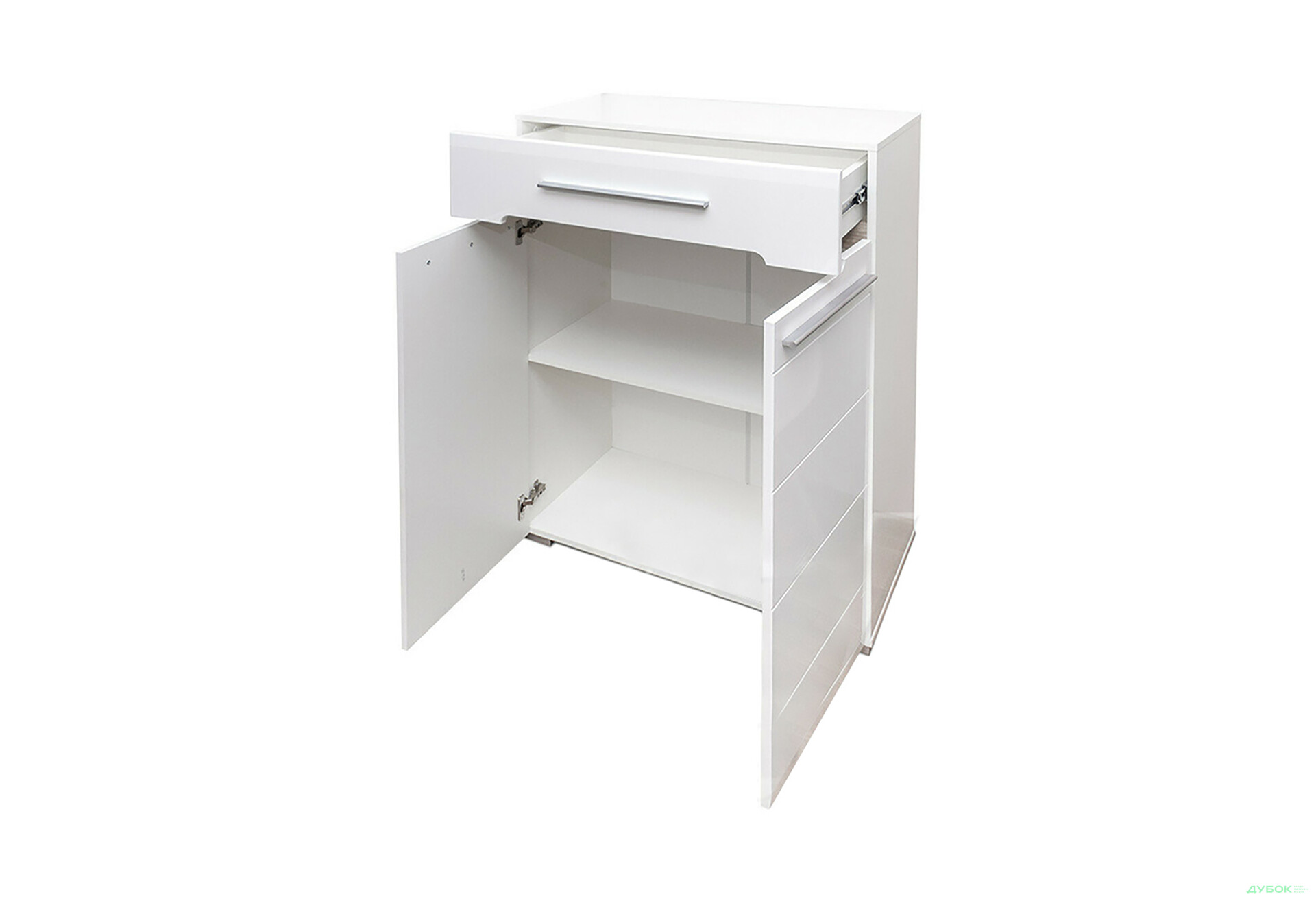 Зображення 3 - Комод Світ Меблів Бянко 2-дверний з шухлядою 80 см Білий