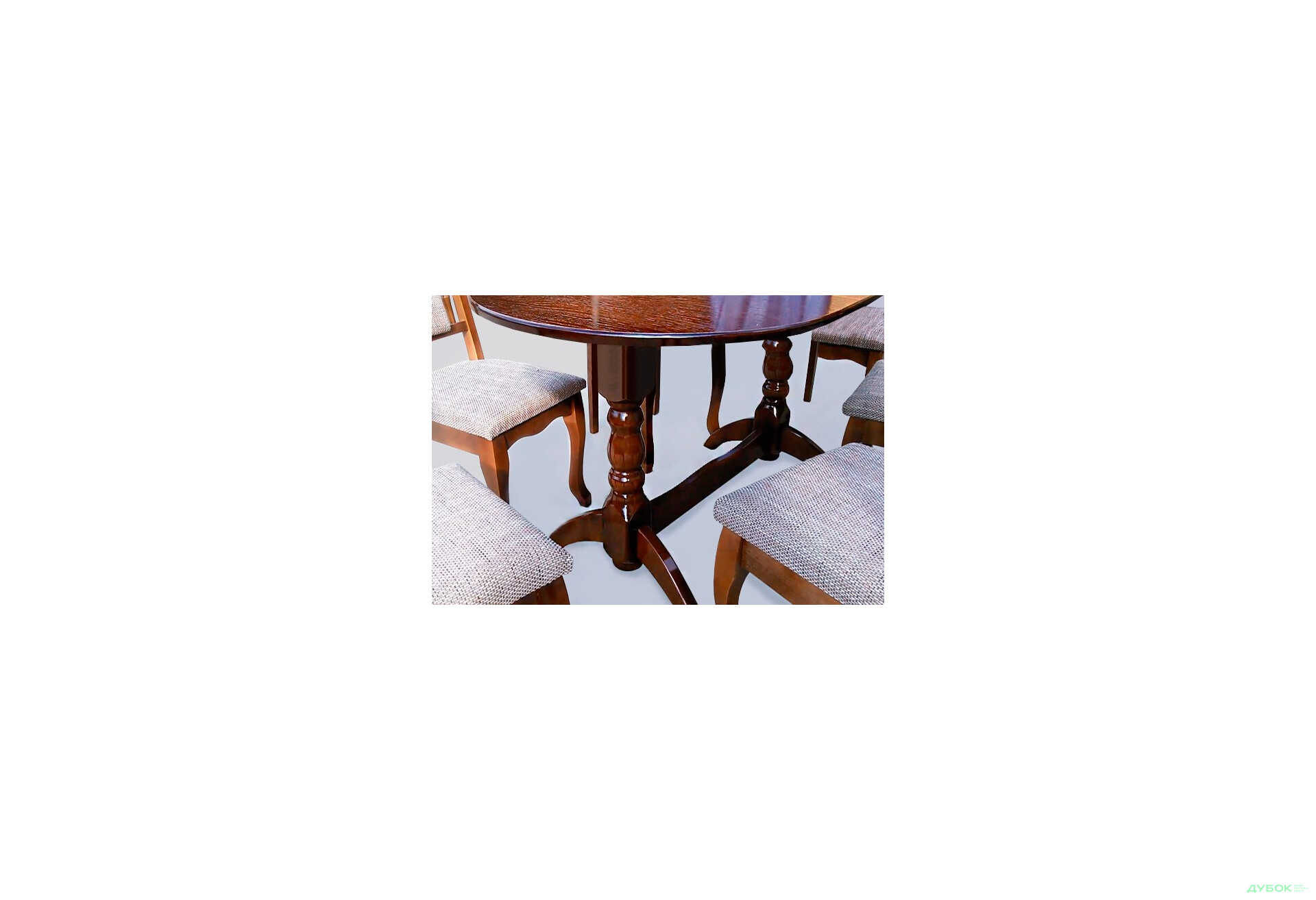 Стол Гостинный 160(+40)х90, овал, раскладной, 2 ножки Pavlik - Изображение 2 Изображение 2 - Стол Гостинный 160(+40)х90, овал, раскладной, 2 ножки Pavlik