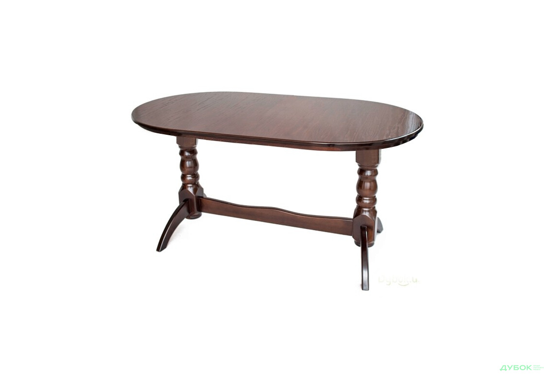 Стол Гостинный 160(+40)х90, овал, раскладной, 2 ножки Pavlik