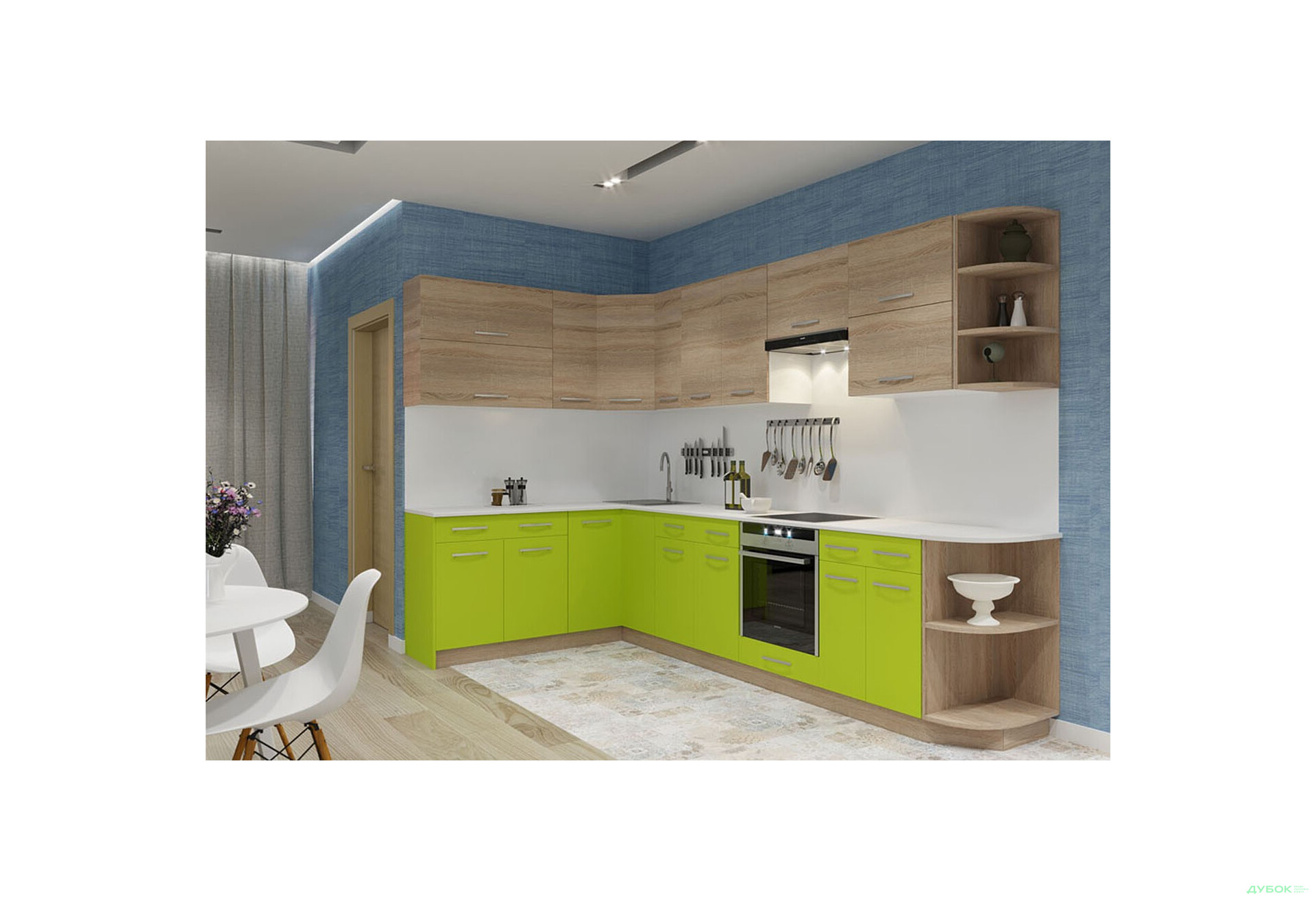 Модульная кухня Алина (лайм) Svit Mebliv - Изображение 1 Изображение 1 - Модульная кухня Алина (лайм) Svit Mebliv
