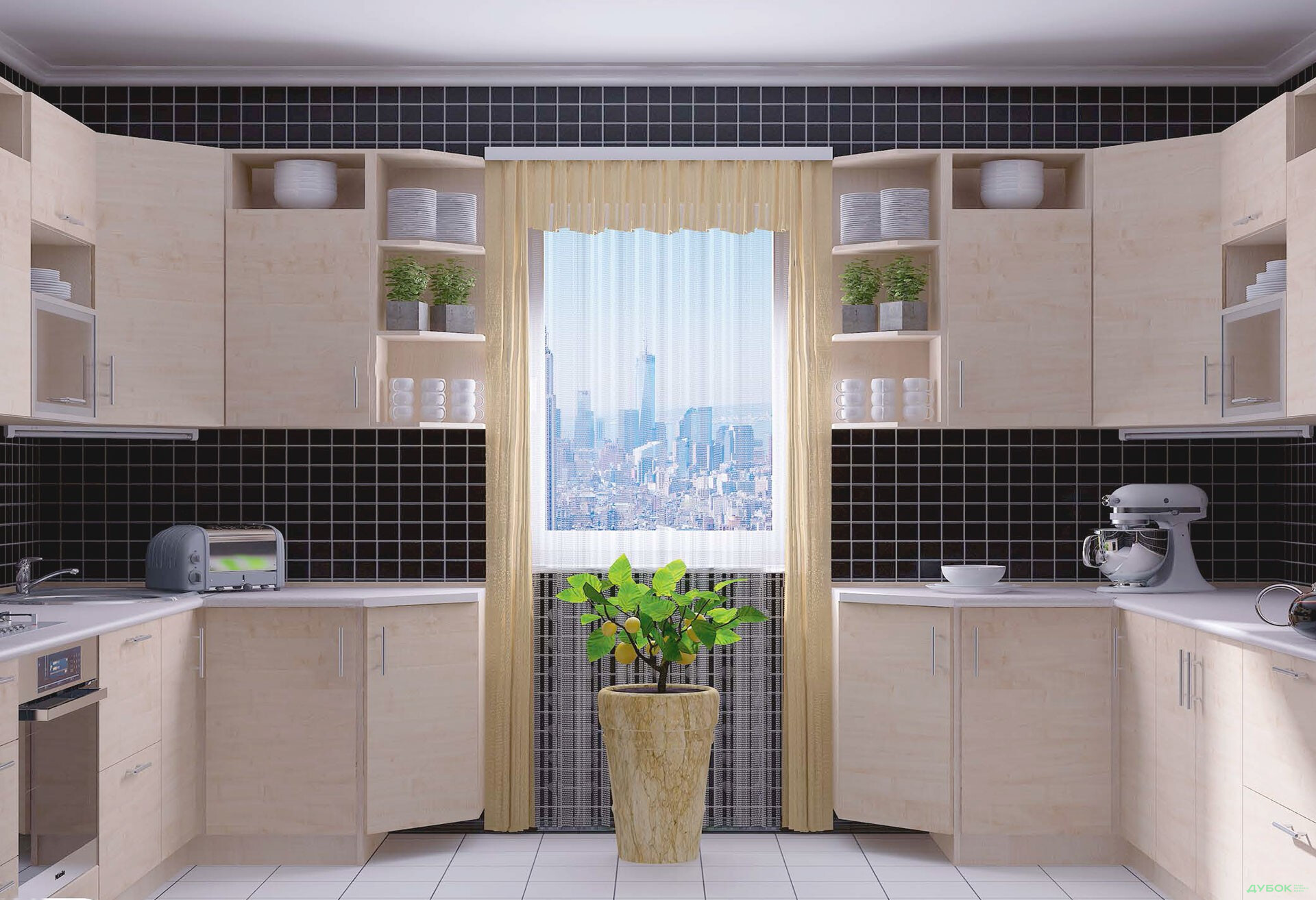 Модульная кухня Нико (ДСП) БМФ - Изображение 4 Изображение 4 - Модульная кухня Нико (ДСП) БМФ