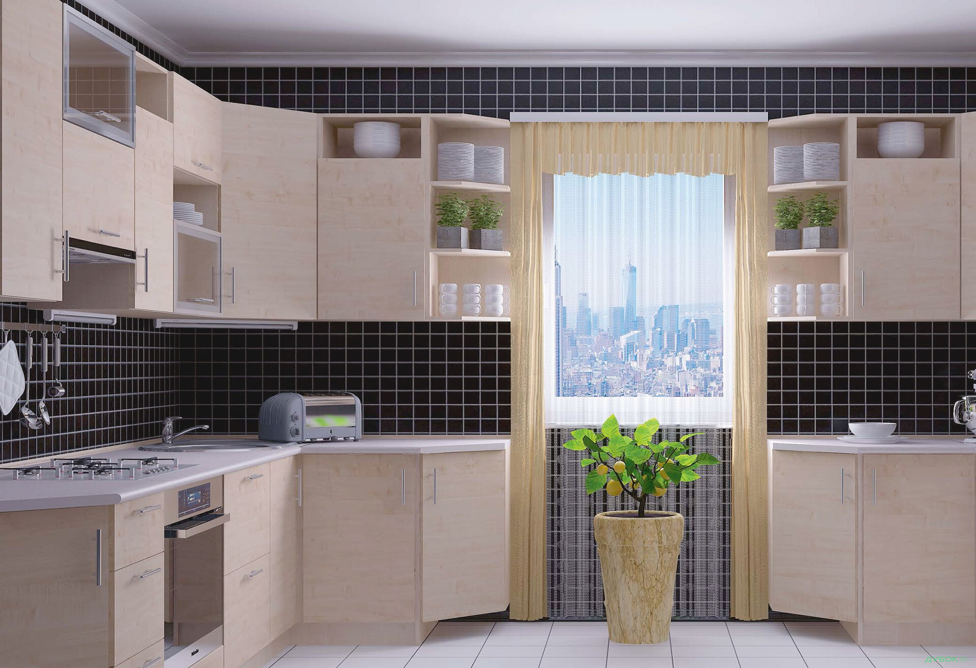 Модульная кухня Нико (ДСП) БМФ - Изображение 6 Изображение 6 - Модульная кухня Нико (ДСП) БМФ