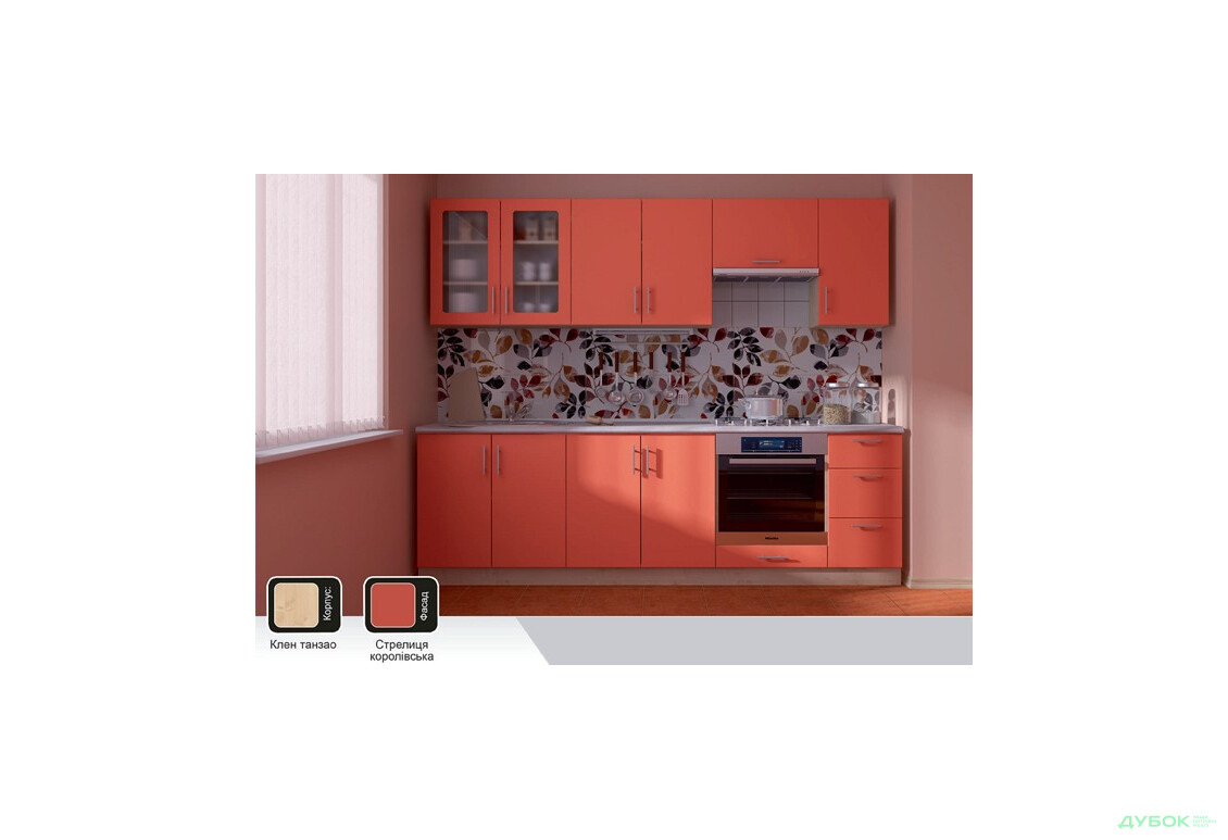 Модульная кухня Нико (МДФ супермат) БМФ - Изображение 1 Изображение 1 - Модульная кухня Нико (МДФ супермат) БМФ