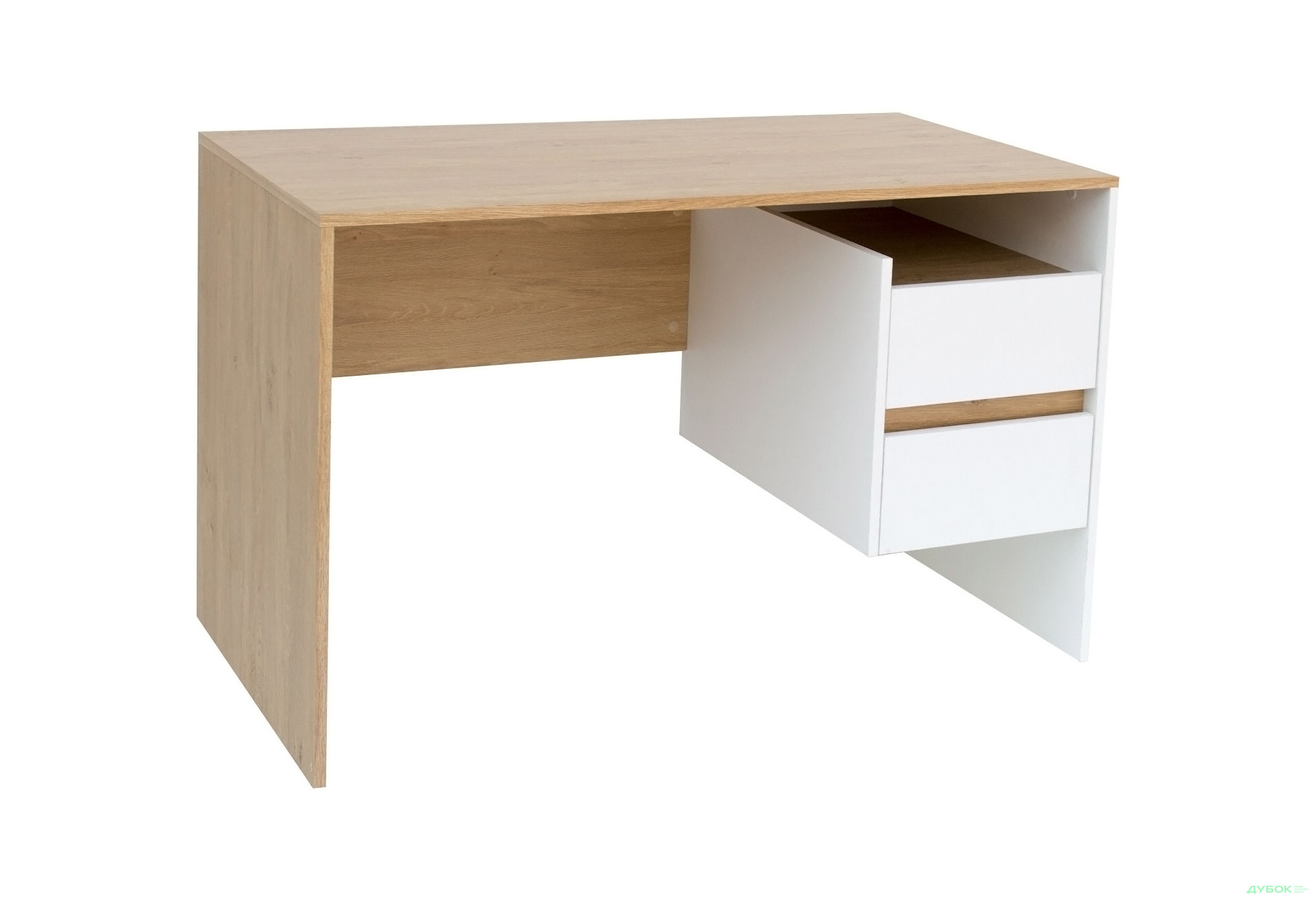 Изображение 1 - Стол письменный ВМВ Холдинг HO 2S 120x55 см с ящиками, белый/дуб каменный