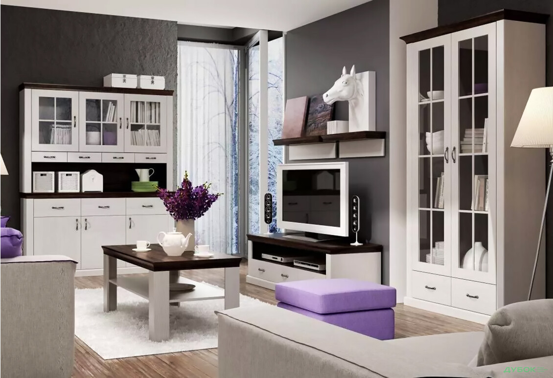 Комплект у вітальню VMV holding Лавенда І Дуб шоколадний/Сосна норвезька - Зображення 1 Зображення 1 - Комплект у вітальню VMV holding Лавенда І Дуб шоколадний/Сосна норвезька