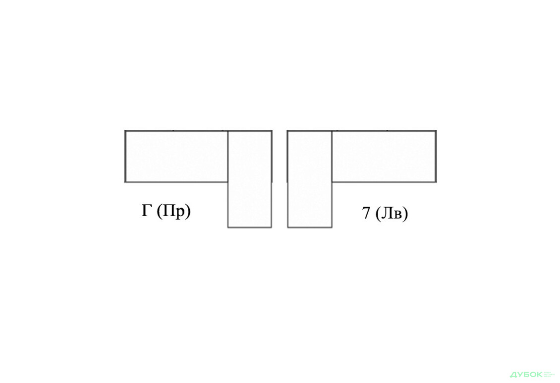 Фото 7 - М'який куточок Модульна система-конструктор Бенджамін Куток (елементи 1/1шт,2(підйомн)/1шт,3/2шт,4/2шт,7 підлок.тк./2шт) Dizi