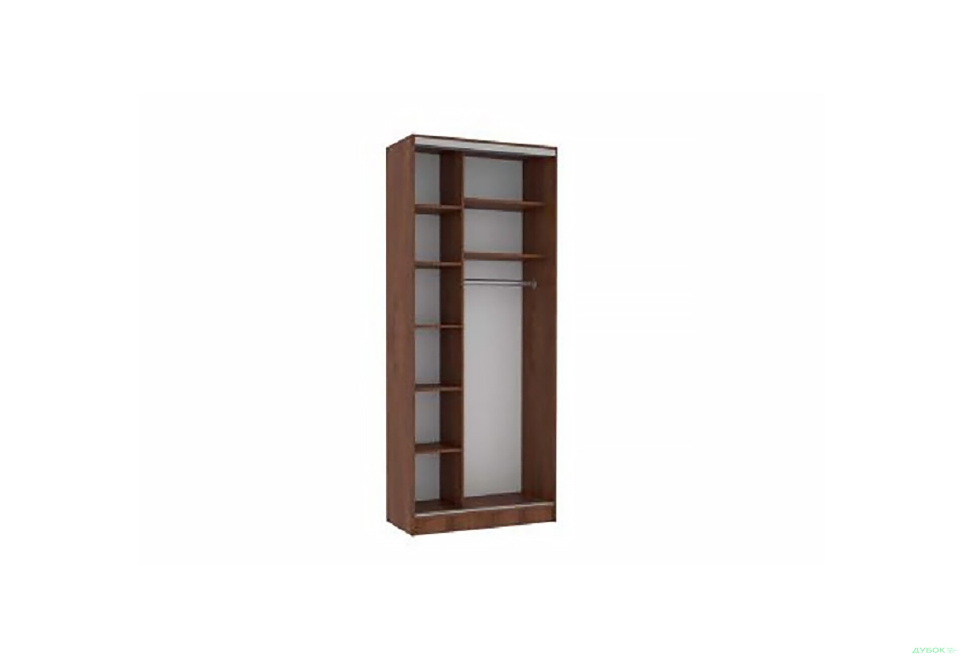 Зображення 2 - Шафа-купе 2D 1000х2100х60 (AL) MebelStar