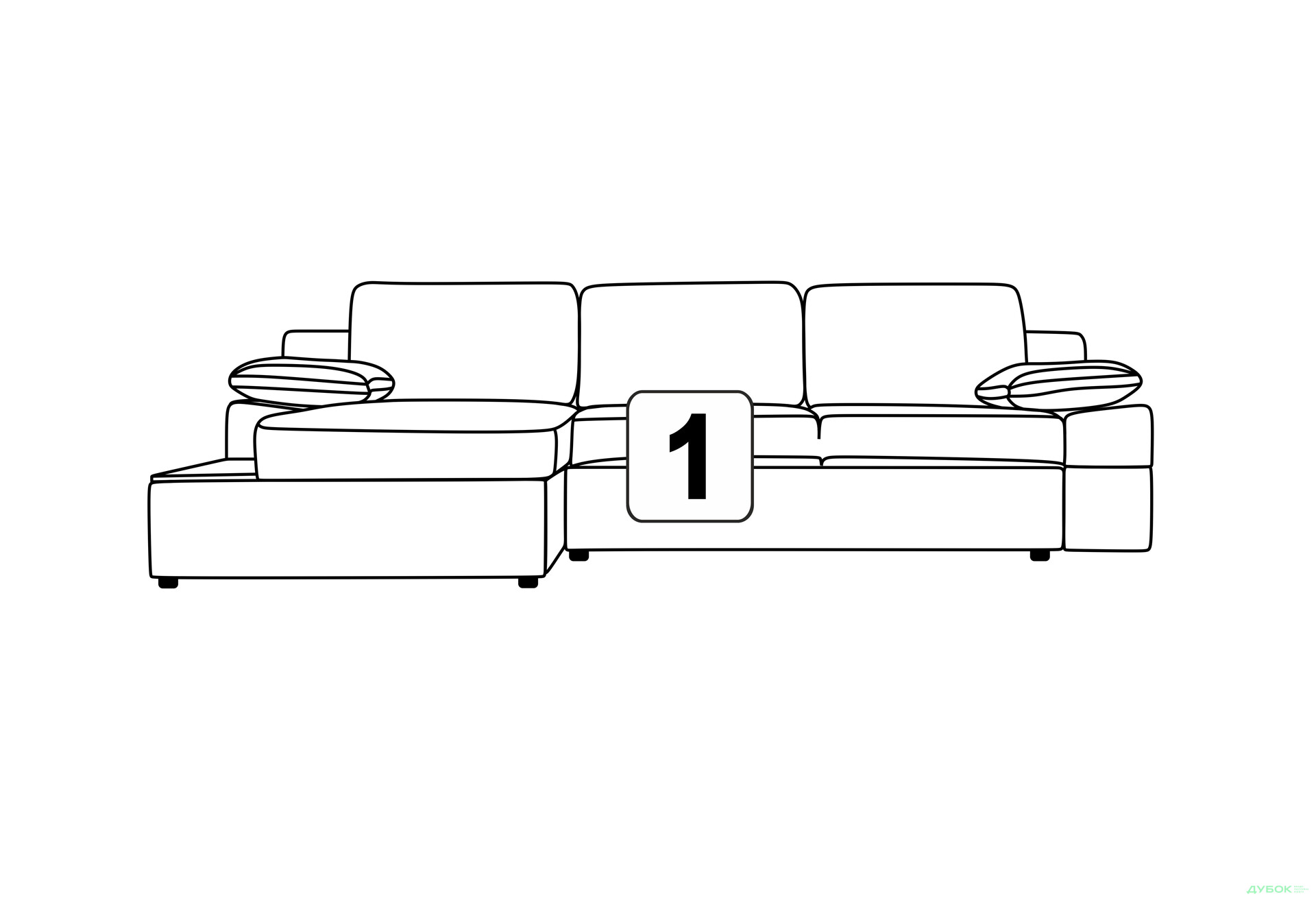 Изображение 36 - Мягкий уголок Мути / Muti угловой Л/П Давидос