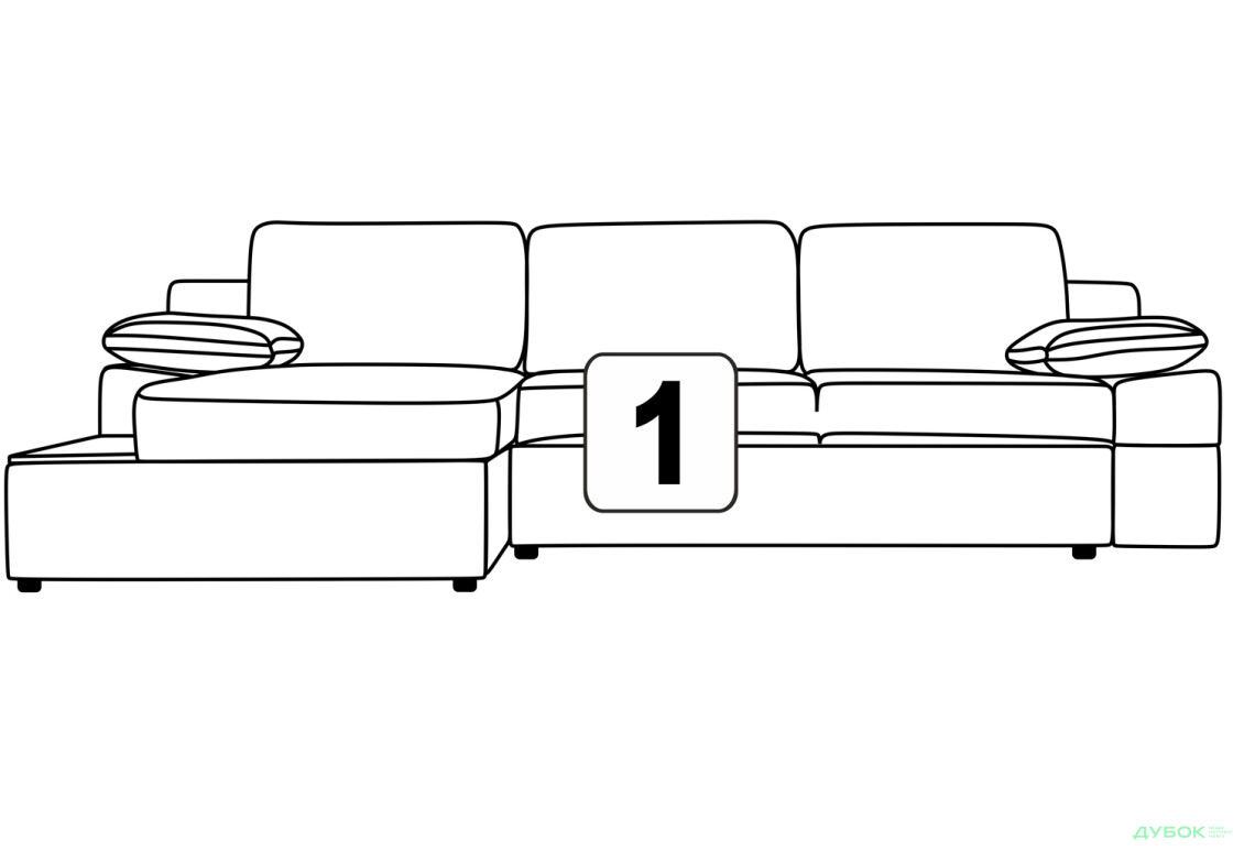 Изображение 36 - Мягкий уголок Мути / Muti угловой Л/П Давидос